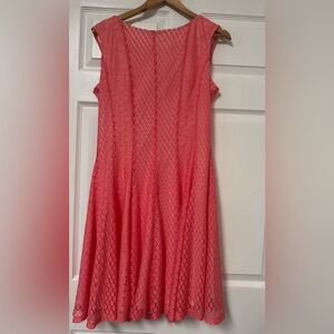 Danny and Nicole dress coral color